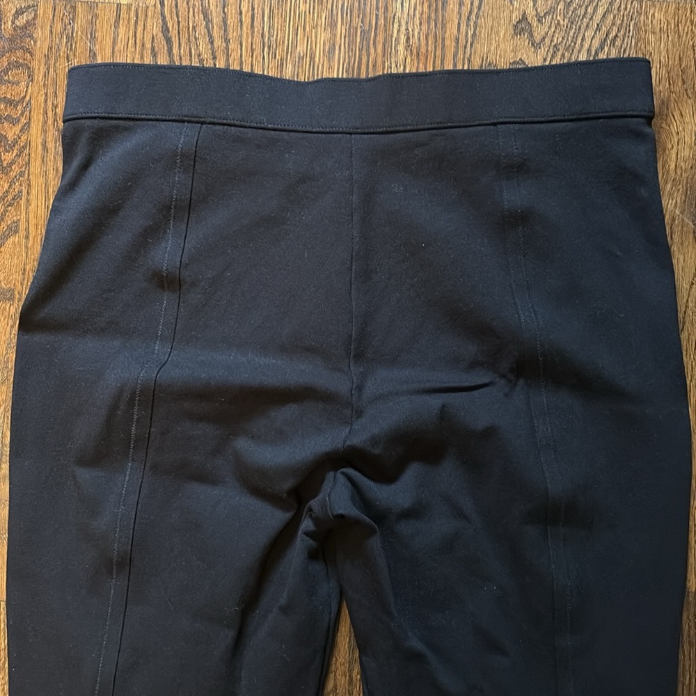 J. Crew Pixie Snap Front Pant Black High-Rise Sea… - image 5